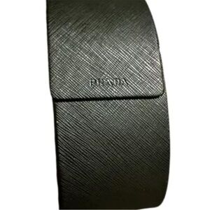 Prada Black Leather sunglasses case only